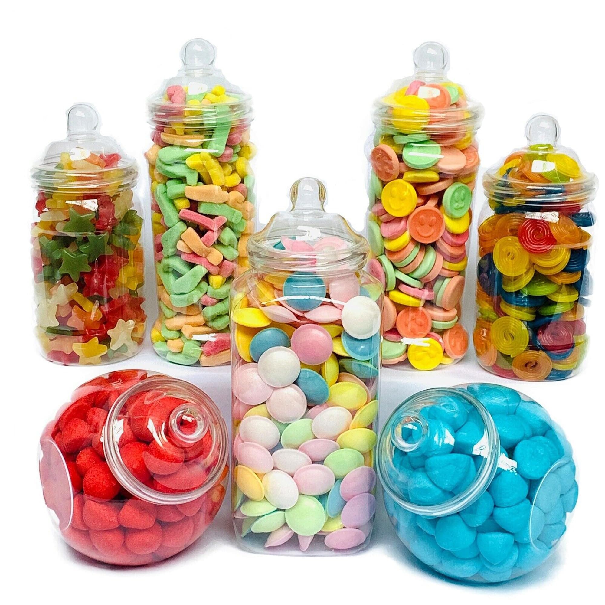 Bocaux de bonbons gourmands